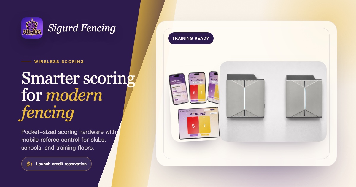 Wireless Fencing Scoring Machine — Sigurd Fencing