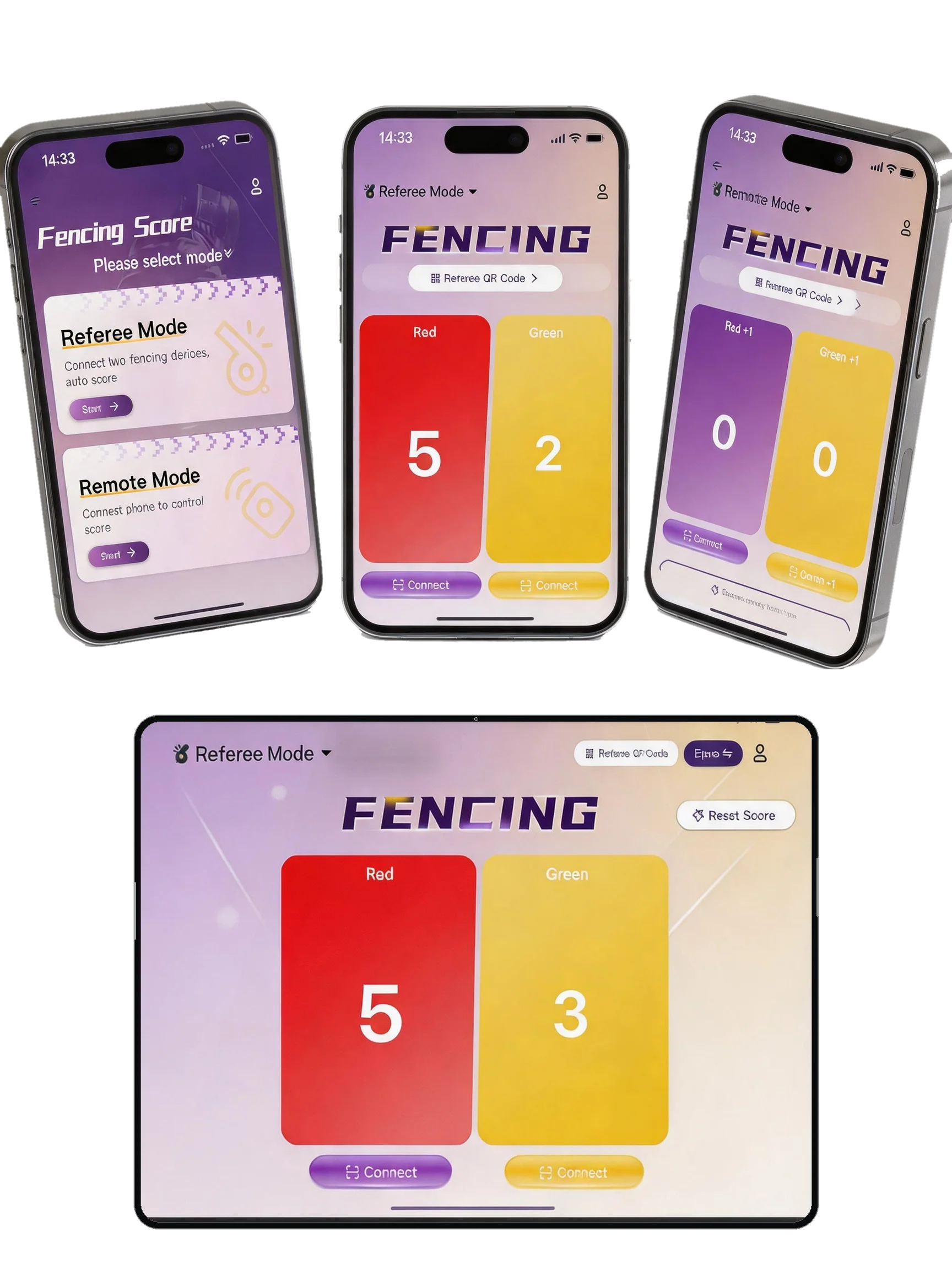 Score, control, and display from the {em}Sigurd Fencing App{/em}.